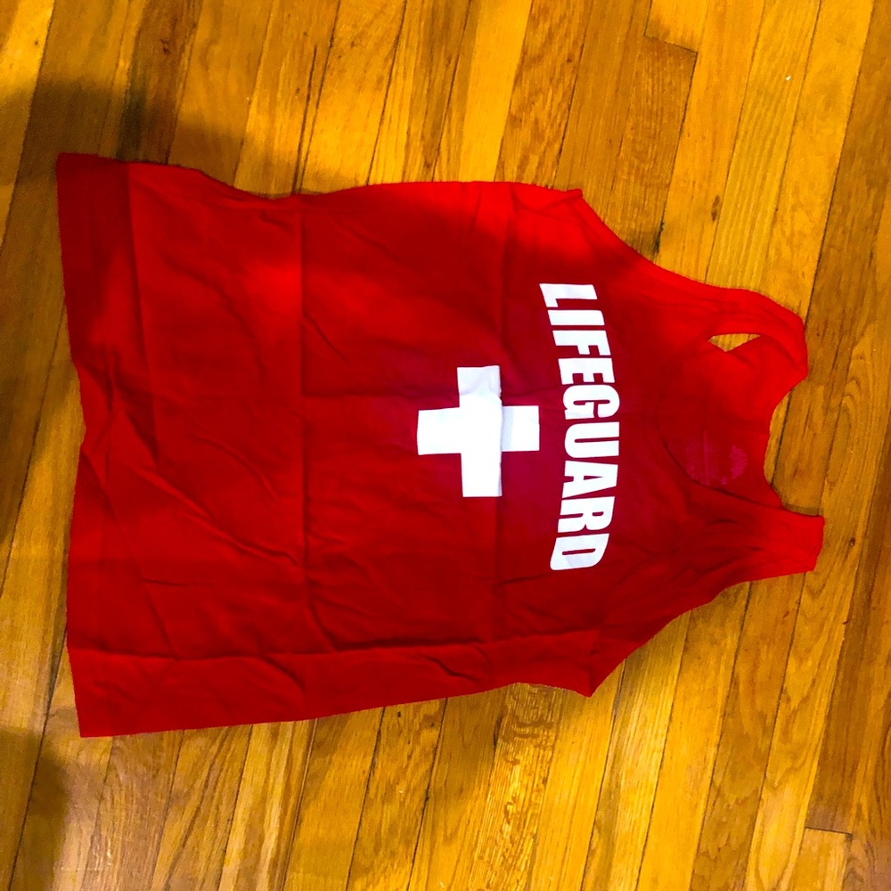 Lifeguard unisex tank, red, M, NWT